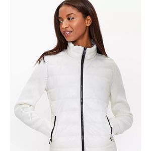 Lou & Grey Sweater Puffer Jacket